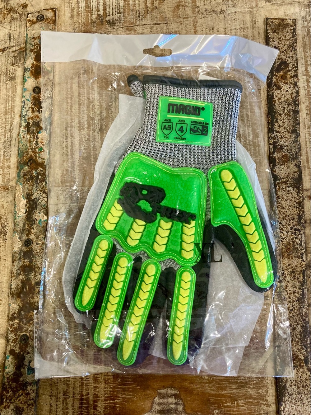 1 Pair Magid XL T-REX HPPE Construction Impact Gloves ANSI Level A5 New